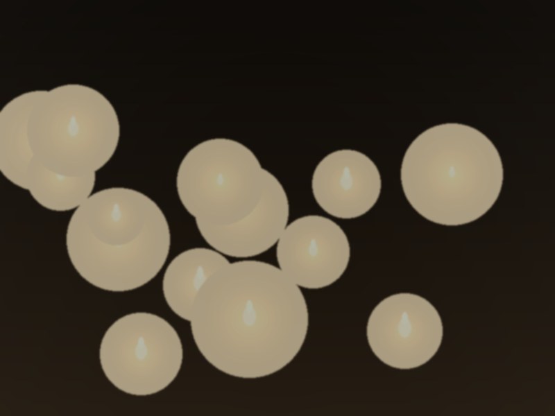 Wedding candle display